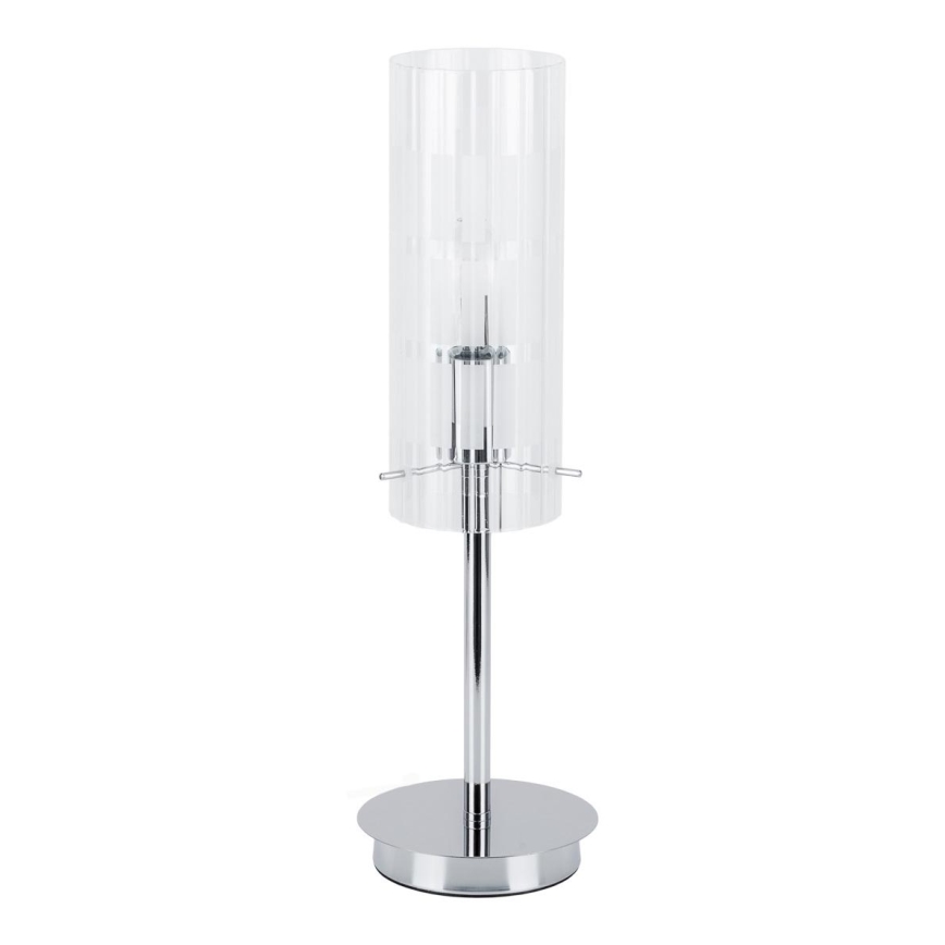 ITALUX - Candeeiro de mesa MAX 1xE27/60W/230V cromado brilhante/transparente