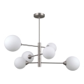 ITALUX - Candeeiro de teto EVORA 6xG9/5W/230V níquel