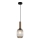 ITALUX - Candeeiro de teto suspenso ANTIOLA 1xE27/40W/230V diâmetro 15 cm bronze