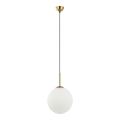 ITALUX - Candeeiro de teto suspenso DEORE 1xE27/40W/230V diâmetro 30 cm bronze
