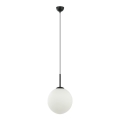 ITALUX - Candeeiro de teto suspenso DEORE 1xE27/40W/230V diâmetro 30 cm preto