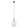 ITALUX - Candeeiro de teto suspenso DEORE 1xE27/40W/230V diâmetro 30 cm preto