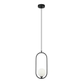 ITALUX - Candeeiro de teto suspenso LUPUS 1xG9/25W/230V preto