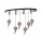 ITALUX - Candeeiro suspenso CARLO 10xG4/20W/230V
