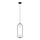 ITALUX - Candeeiro suspenso com cabo LUPUS 2xG9/25W/230V preto