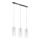 ITALUX - Candeeiro suspenso MAX 3xE27/60W/230V cromado brilhante/transparente