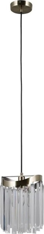 ITALUX - Candeeiro suspenso SABRIGA 1xE14/40W/230V cromado mate