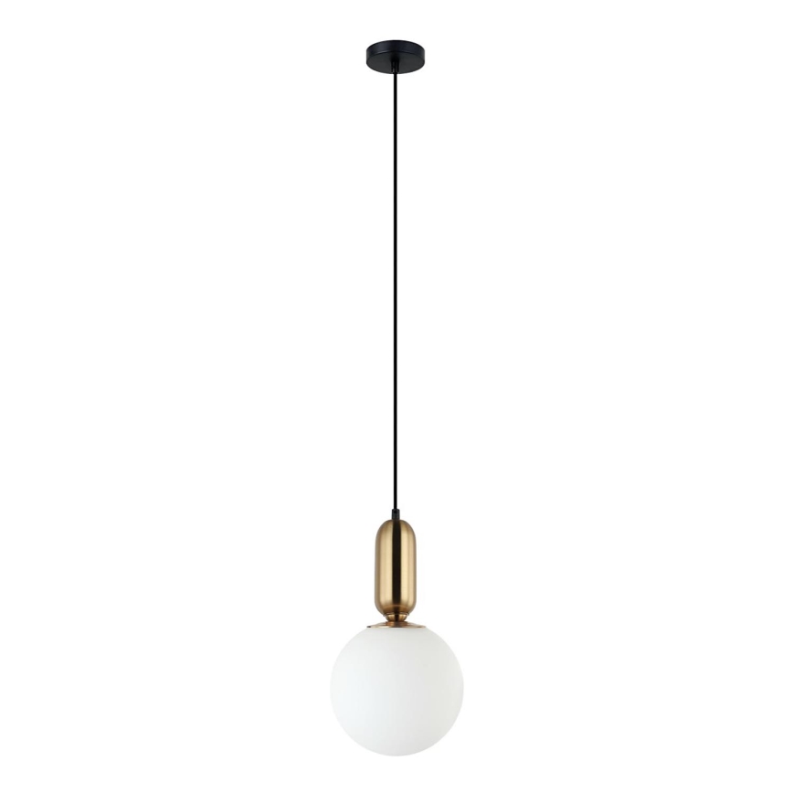 ITALUX - Candelabro suspenso ALDEVA 1xE27/40W/230V diâmetro 20 cm preto/bronze