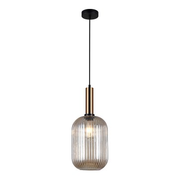 ITALUX - Candelabro suspenso ANTIOLA 1xE27/40W/230V diâmetro 20 cm bronze