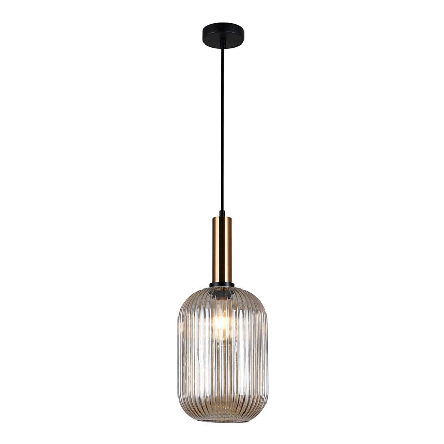 ITALUX - Candelabro suspenso ANTIOLA 1xE27/40W/230V diâmetro 20 cm bronze