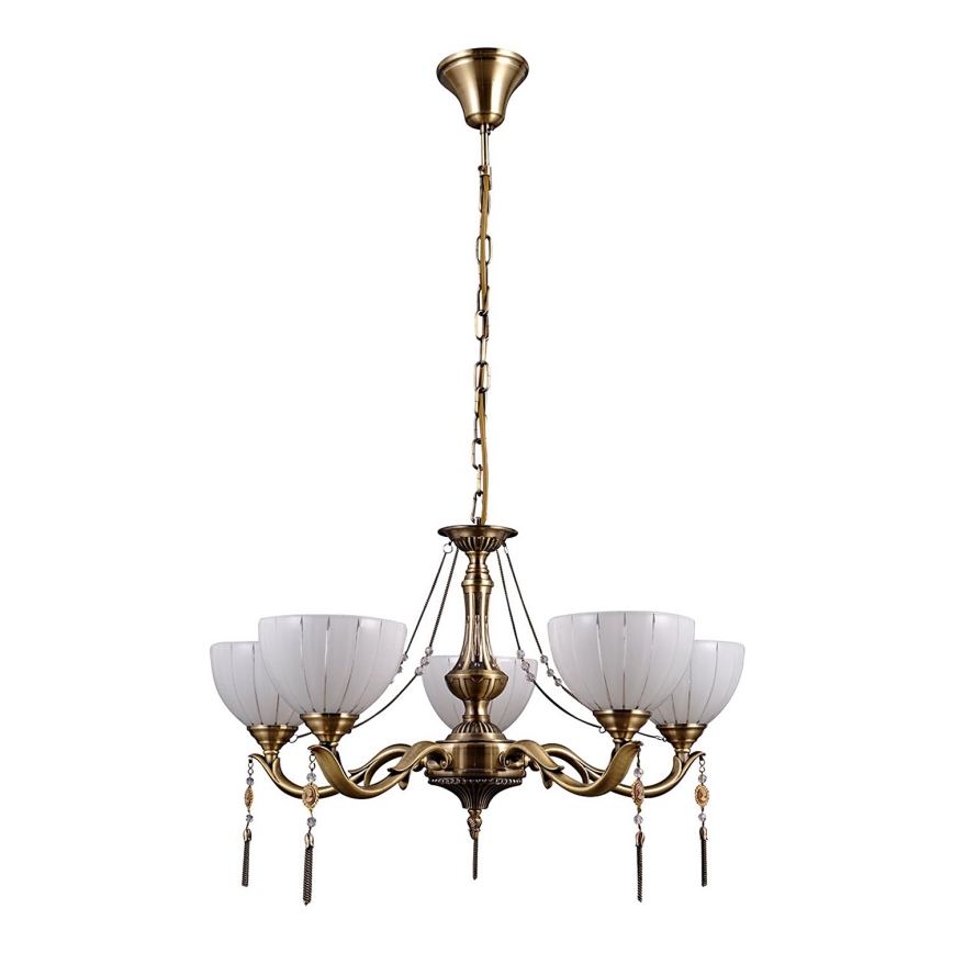 ITALUX - Candelabro suspenso BAXIO 5xE27/60W/230V