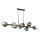 ITALUX - Candelabro suspenso BORGO 8xE27/40W/230V preto