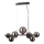 ITALUX - Candelabro suspenso CANELLO 7xG9/5W/230V preto