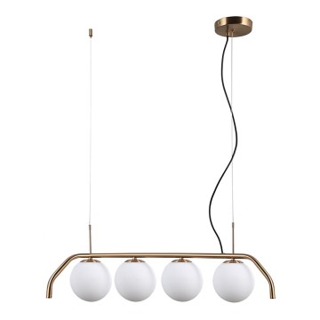 ITALUX - Candelabro suspenso CARIMI 4xG9/5W/230V latão