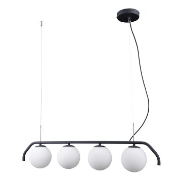 ITALUX - Candelabro suspenso CARIMI 4xG9/5W/230V preto