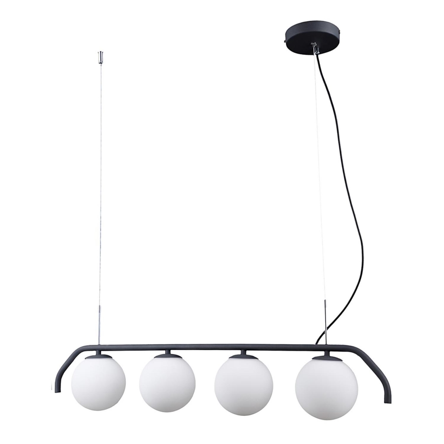 ITALUX - Candelabro suspenso CARIMI 4xG9/5W/230V preto
