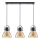 ITALUX - Candelabro suspenso DARLENA 3xE27/40W/230V preto/castanho