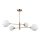 ITALUX - Candelabro suspenso EVORA 4xG9/5W/230V latão