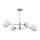 ITALUX - Candelabro suspenso EVORA 4xG9/5W/230V níquel