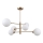 ITALUX - Candelabro suspenso EVORA 6xG9/5W/230V latão