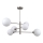 ITALUX - Candelabro suspenso EVORA 6xG9/5W/230V níquel