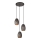 ITALUX - Candelabro suspenso HARLEY 3xE27/40W/230V antracite