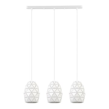 ITALUX - Candelabro suspenso HARLEY 3xE27/40W/230V branco