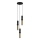 ITALUX - Candelabro suspenso ISIDORA 3xGU10/25W/230V preto/bronze