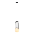 ITALUX - Candelabro suspenso MATTY 1xE27/40W/230V 100 cm preto