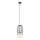 ITALUX - Candelabro suspenso MATTY 1xE27/40W/230V 100 cm preto