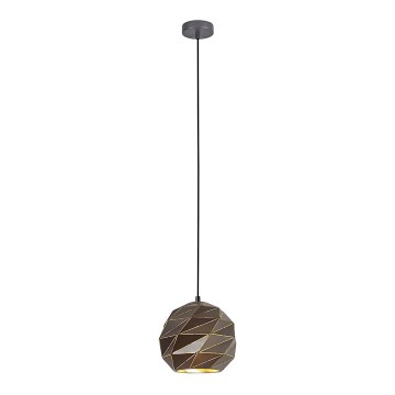 ITALUX - Candelabro suspenso PALERMO 1xE27/40W/230V diâmetro 23 cm antracite