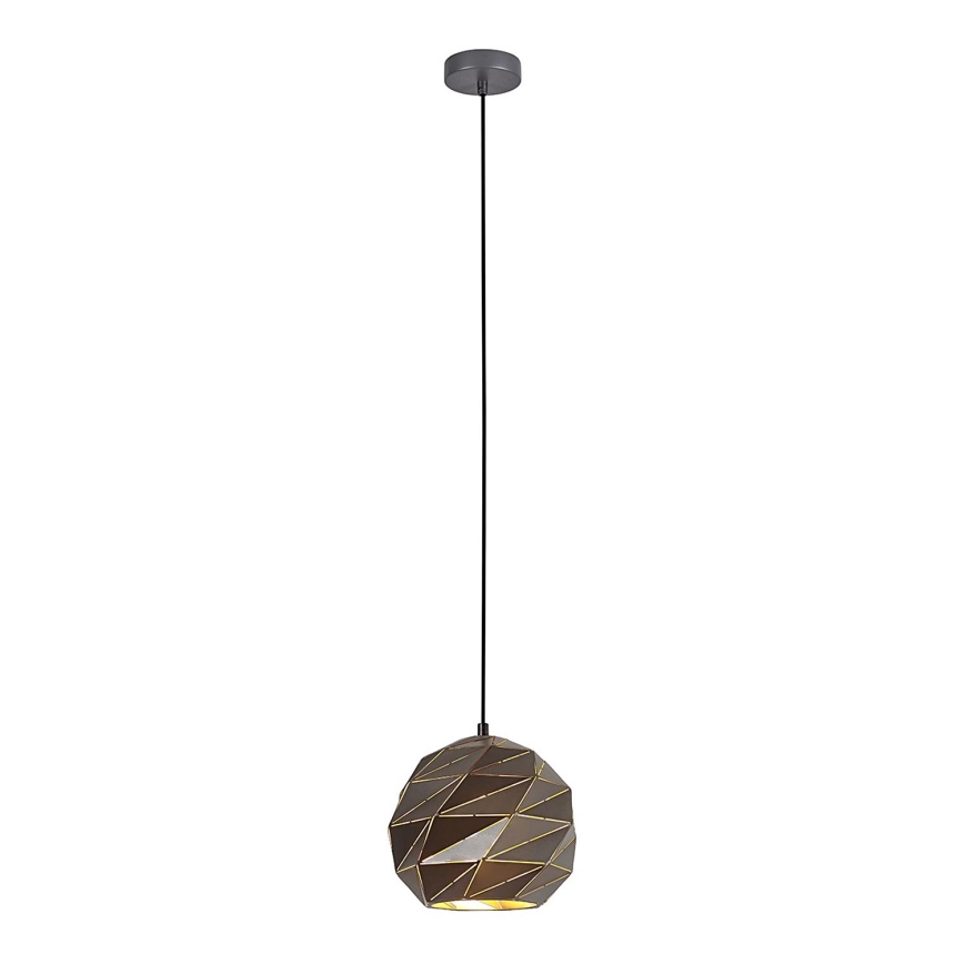 ITALUX - Candelabro suspenso PALERMO 1xE27/40W/230V diâmetro 23 cm antracite