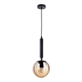 ITALUX - Candelabro suspenso RAVENA 1xE27/10W/230V preto