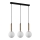 ITALUX - Candelabro suspenso RAVENA 3xE27/10W/230V preto/dourada