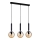 ITALUX - Candelabro suspenso RAVENA 3xE27/10W/230V preto