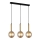 ITALUX - Candelabro suspenso RAVENA 3xE27/5W/230V preto/dourada