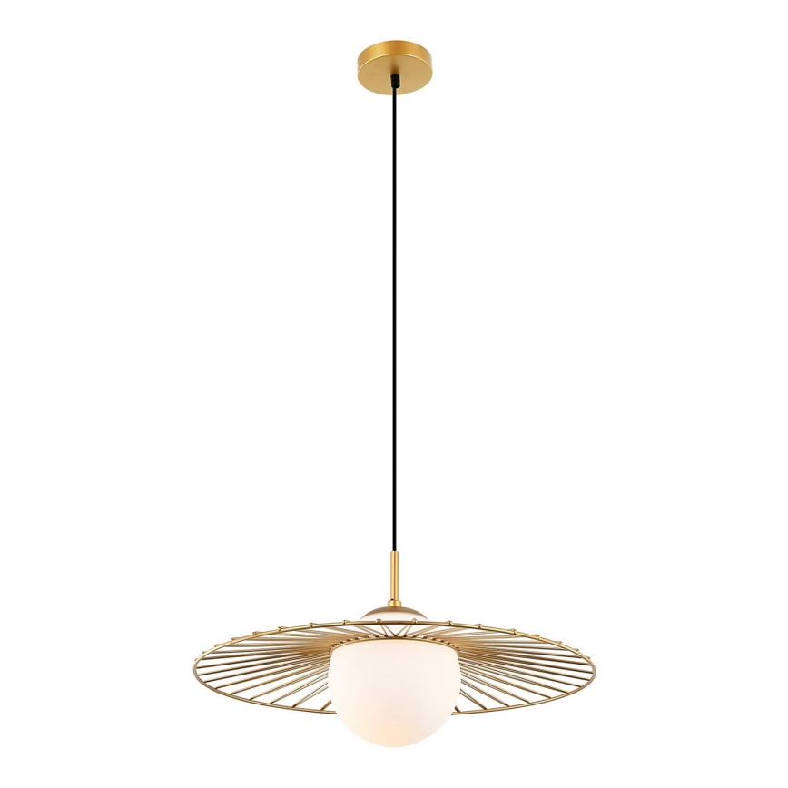 ITALUX - Candelabro suspenso SALLY 1xE27/40W/230V dourada