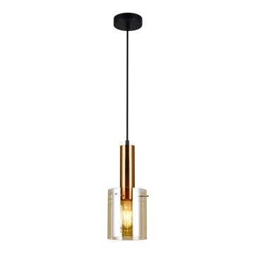 ITALUX - Candelabro suspenso SARDO 1xE27/40W/230V preto/latão