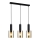 ITALUX - Candelabro suspenso SARDO 3xE27/40W/230V preto/dourada
