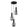 ITALUX - Candelabro suspenso SARDO 3xE7/40W/230V preto