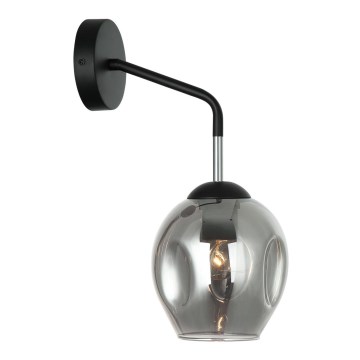 ITALUX - Iluminação de parede BORGO 1xE27/40W/230V preto