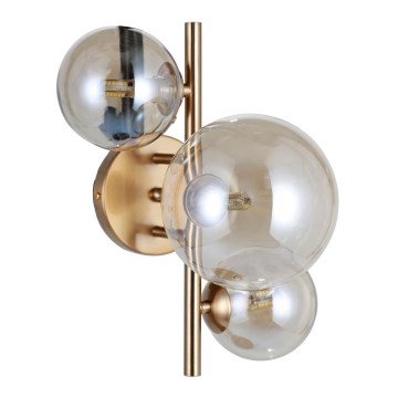 ITALUX - Iluminação de parede CANELLO 3xG9/5W/230V latão
