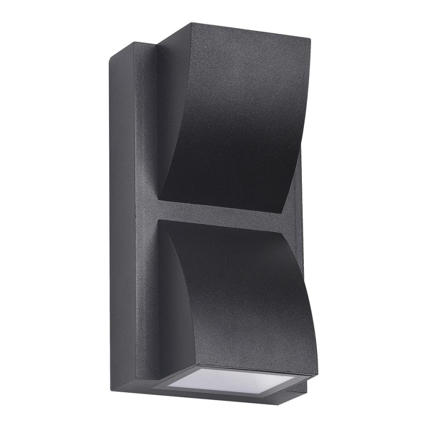 ITALUX - Iluminação de parede exterior LED EDGAR 2xLED/3W/230V IP54 3000K preto