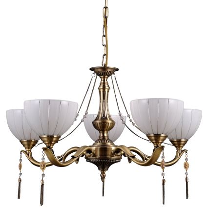 ITALUX - Candelabro suspenso BAXIO 5xE27/60W/230V