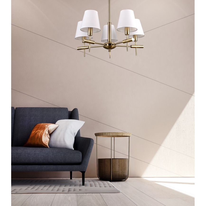 ITALUX - Candelabro pendente BALTER 5xE14/40W/230V