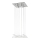 ITALUX MD8103-16B3 - Candelabro num fio DIAMOND 4xGU10/50W/230V + 12xG4/10W