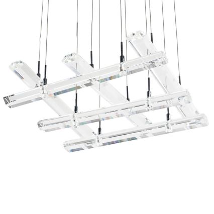 ITALUX MD8103-16B3 - Candelabro num fio DIAMOND 4xGU10/50W/230V + 12xG4/10W