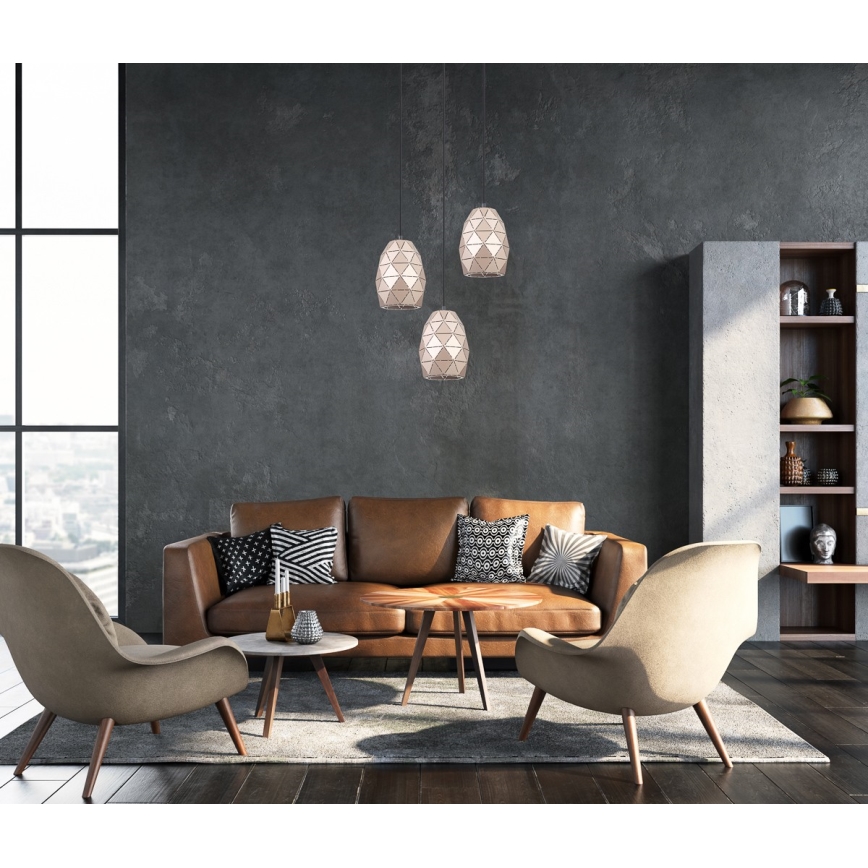 ITALUX - Candelabro suspenso HARLEY 1xE27/40W/230V Rosa dourado