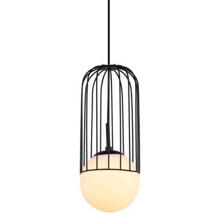 ITALUX - Candelabro suspenso MATTY 1xE27/40W/230V 100 cm preto