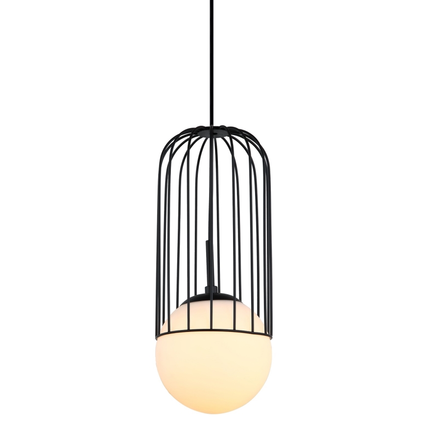 ITALUX - Candelabro suspenso MATTY 1xE27/40W/230V 100 cm preto